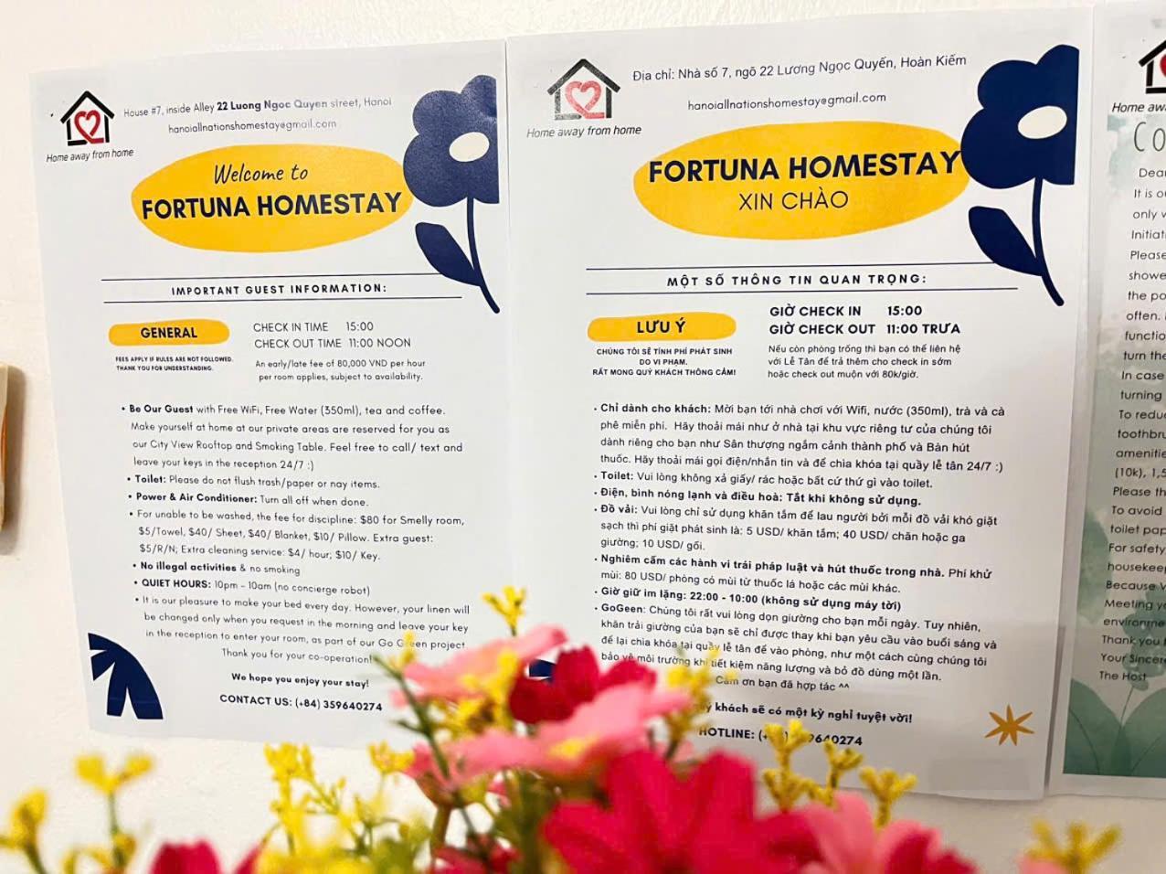 Fortuna Homestay Hanói Exterior foto